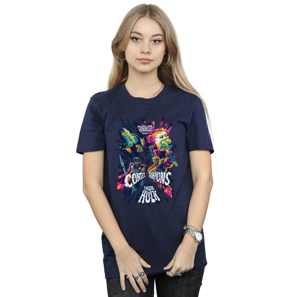 Marvel Dam/Tjej Thor Ragnarok Grandmaster Presents Boyfriend T-shirt i bomull