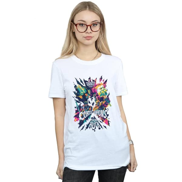 Marvel Dam/Tjej Thor Ragnarok Grandmaster Presents Boyfriend T-shirt i bomull