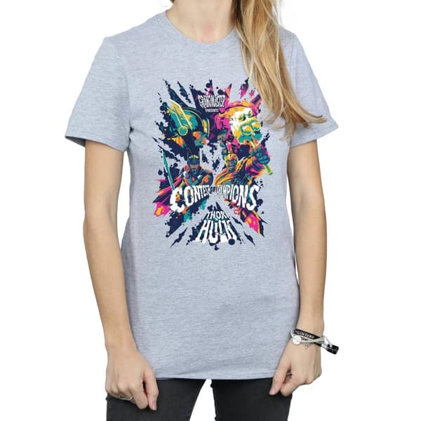 Marvel Dam/Tjej Thor Ragnarok Grandmaster Presents Boyfriend T-shirt i bomull