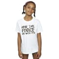 Pikkukuva 2 / 3: Star Wars Girls May The Force Infill Cotton T-Shirt