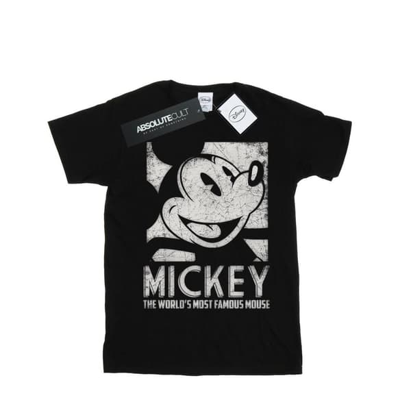 Disney Dam/Tjej Musse Piggs mest berömda pojkvänströja i bomull Black 3XL