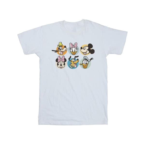 Disney T-shirt i bomull med ansikten från Musse Pigg och hans vänner