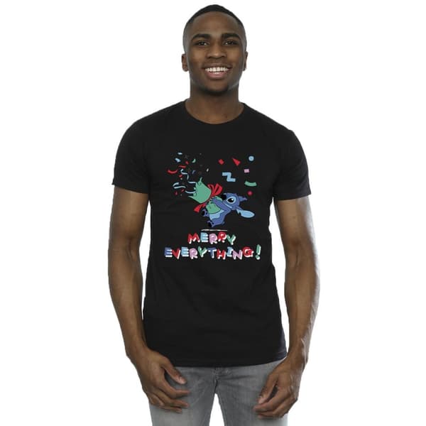 Disney Lilo And Stitch Stitch Merry Everything - T-shirt för herrar