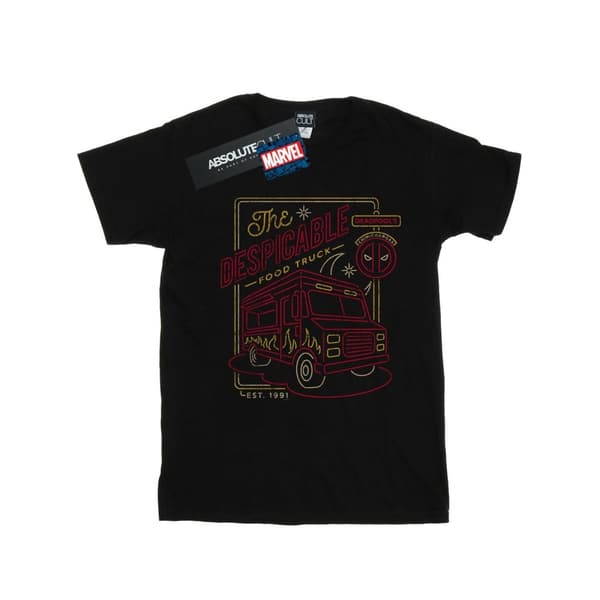 Marvel Mens Deadpool The Despicable Food Truck T-Shirt