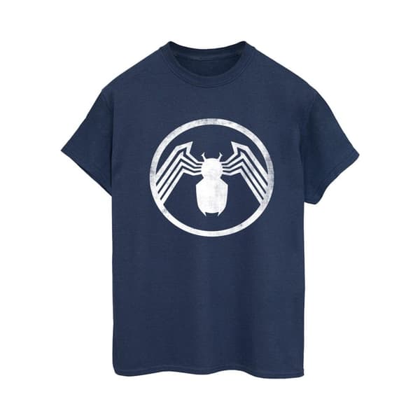 Marvel Womens/Ladies Venom Logo Emblem Cotton Boyfriend T-Shirt