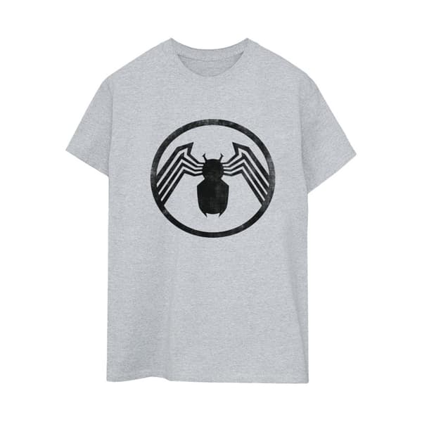 Marvel Womens/Ladies Venom Logo Emblem Cotton Boyfriend T-Shirt