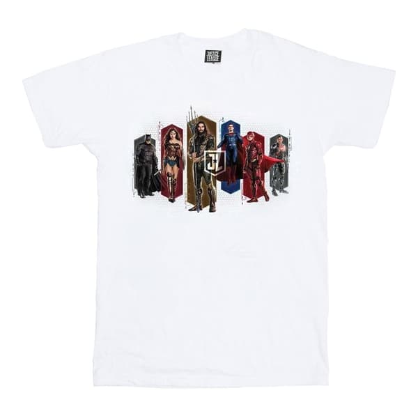 DC Comics Justice League Movie Team Hexagons T-shirt för herrar