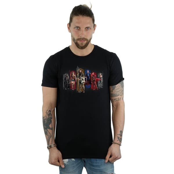 DC Comics Justice League Movie Team Hexagons T-shirt för herrar
