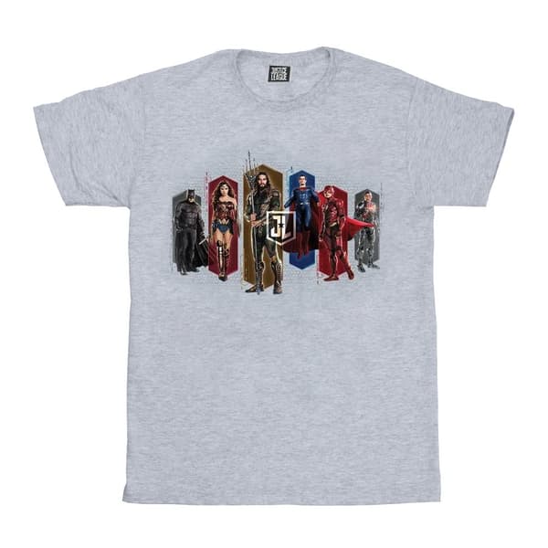 DC Comics Justice League Movie Team Hexagons T-shirt för herrar