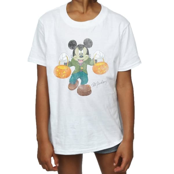 Disney Frankenstein Mickey Mouse T-shirt i bomull för flickor