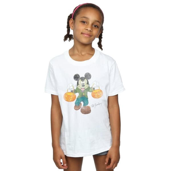 Disney Frankenstein Mickey Mouse T-shirt i bomull för flickor