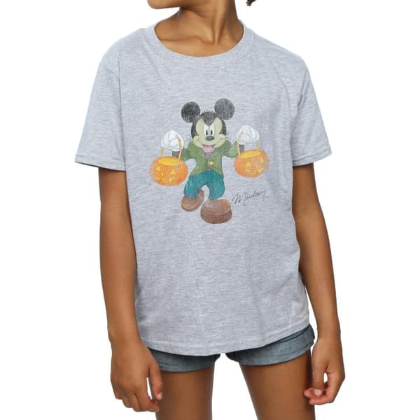 Disney Frankenstein Mickey Mouse T-shirt i bomull för flickor