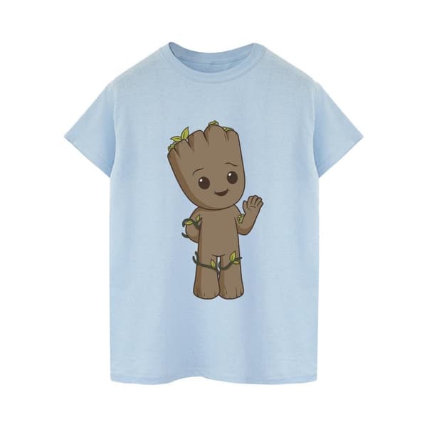 Marvel Dam / Dam I Am Groot Söt Groot Bomull Boyfriend T-shirt