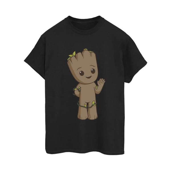 Marvel Dam / Dam I Am Groot Söt Groot Bomull Boyfriend T-shirt