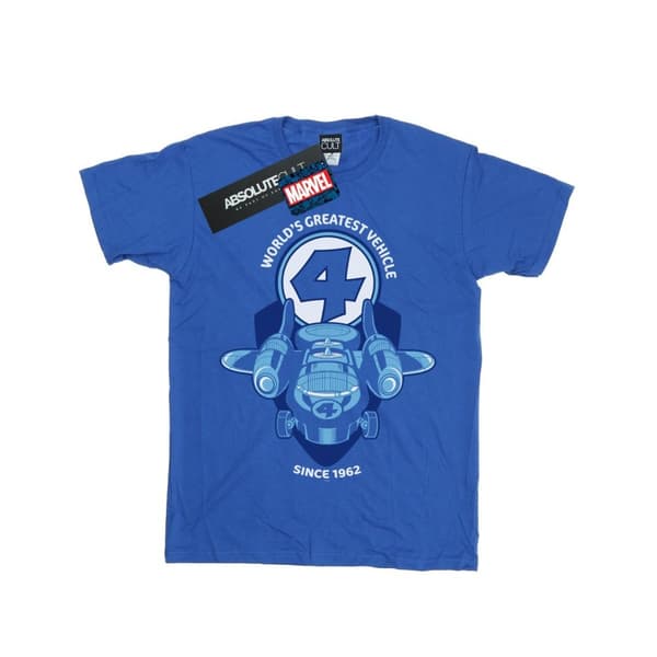 Marvel Womens/Ladies Fantastic Four Fantasticar Cotton Boyfriend T-Shirt Royal Blue M