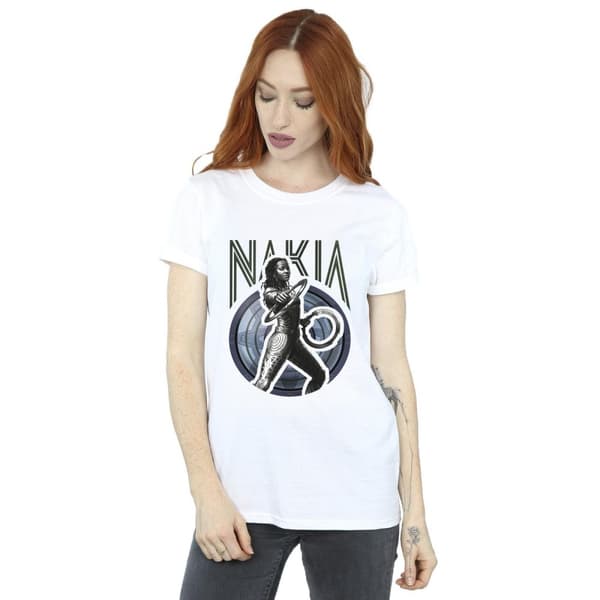 Marvel Womens/Ladies Wakanda Forever Nakia Shield Cotton Boyfriend T-Shirt
