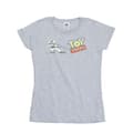 Miniatyrbilde 1 av 3: Disney Womens/Ladies Toy Story Buzz Pulling Logo Cotton T-Shirt