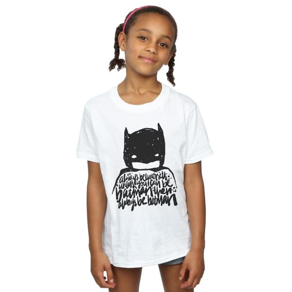 DC Comics Batman Always Be Yourself T-shirt i bomull för flickor