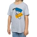 Miniatyrbild 3 av 5: Disney T-shirt i bomull med Kalle Anka-ansikte för flickor