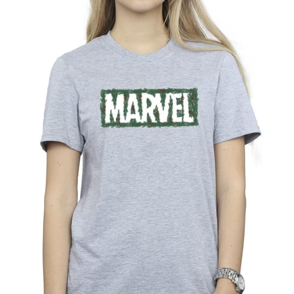 Marvel Womens/Ladies Holly Logo Cotton Boyfriend T-Shirt