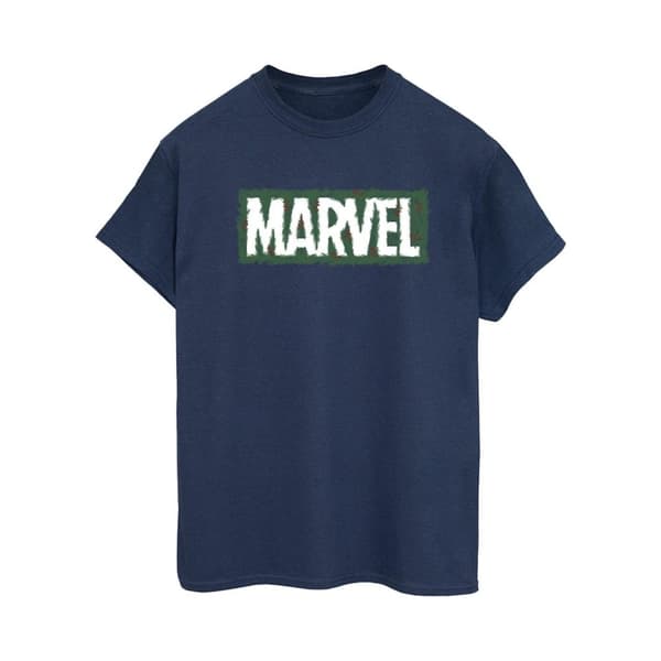 Marvel Womens/Ladies Holly Logo Cotton Boyfriend T-Shirt