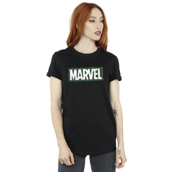 Marvel Womens/Ladies Holly Logo Cotton Boyfriend T-Shirt