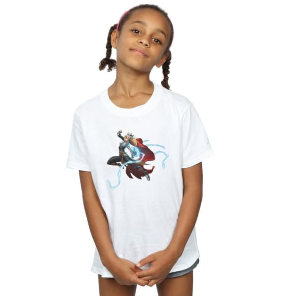 Marvel The Mighty Thor Goddess Of Thunder - bomulls-T-shirt för flickor
