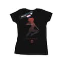 Miniatyrbild 1 av 3: Marvel Black Widow Silhouette - bomulls-T-shirt för kvinnor/damer