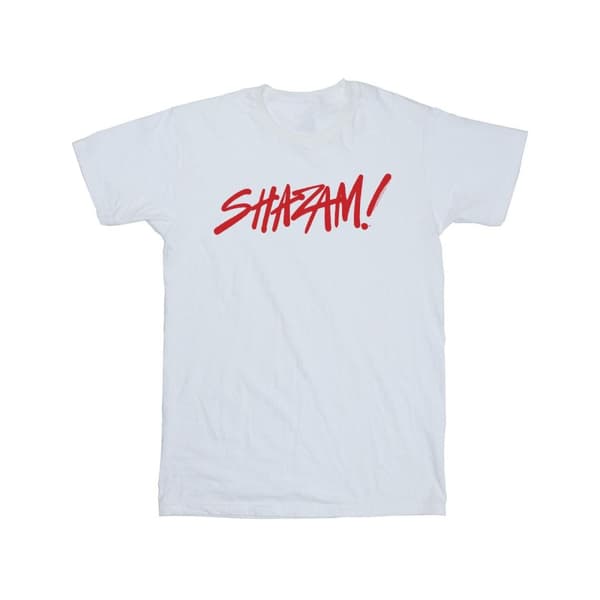 DC Comics Girls Shazam Fury Of The Gods Spray Paint Logo Cotton T-Shirt