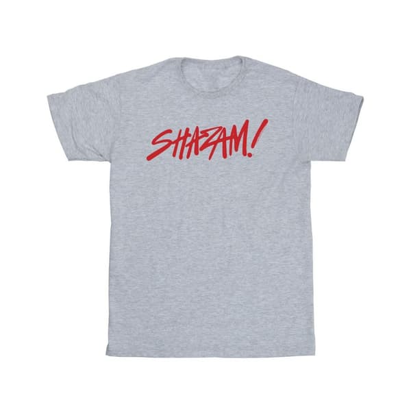 DC Comics Girls Shazam Fury Of The Gods Spray Paint Logo Cotton T-Shirt