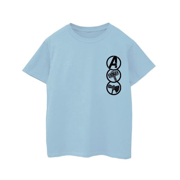 Marvel Girls Thor Love And Thunder Icons Cotton T-Shirt Baby Blue 7-8 Years