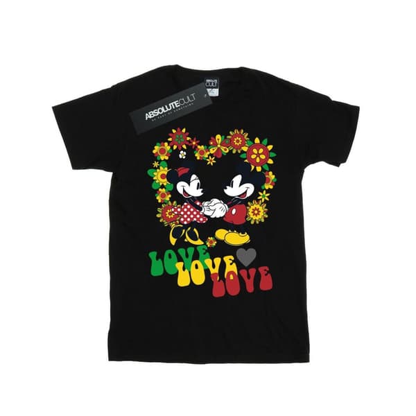 Disney Flickor Musse Pigg och Mimmi Pigg Hippie Love T-shirt i bomull