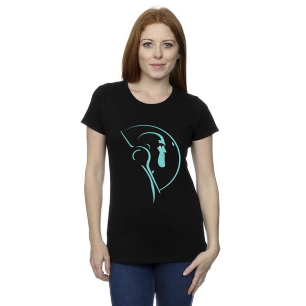 Disney T-shirt i bomull för kvinnor/damer - Lightyear Space Helmet Stare