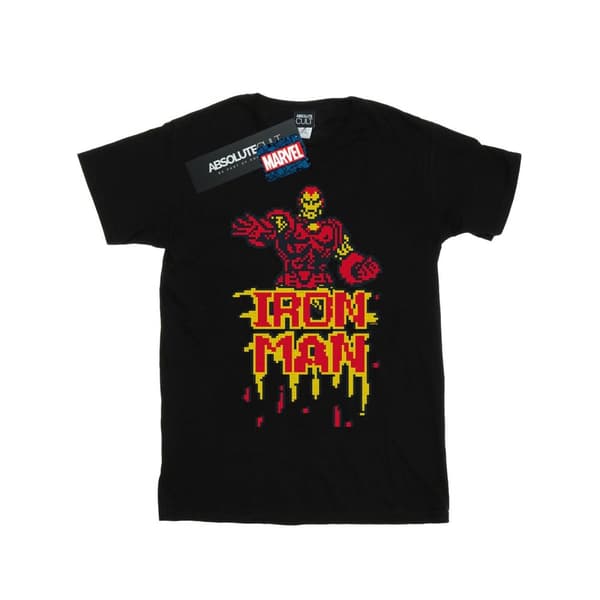 Marvel Mens Iron Man Pixelated T-Shirt