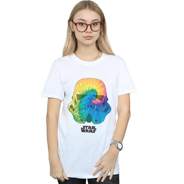 Star Wars Womens/Ladies Stormtrooper Jupiter Helmet Cotton Boyfriend T-Shirt
