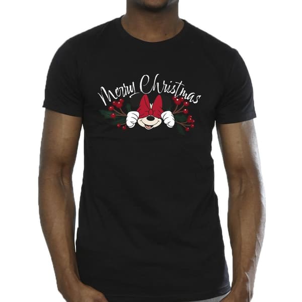 Disney Minnie Mouse Christmas Holly T-shirt - herr