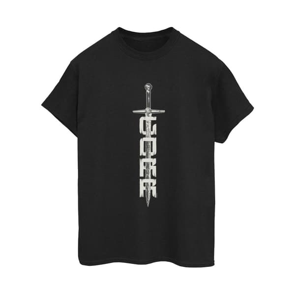 Marvel Womens/Ladies Thor Love And Thunder Gorr Sword Cotton Boyfriend T-Shirt Black S