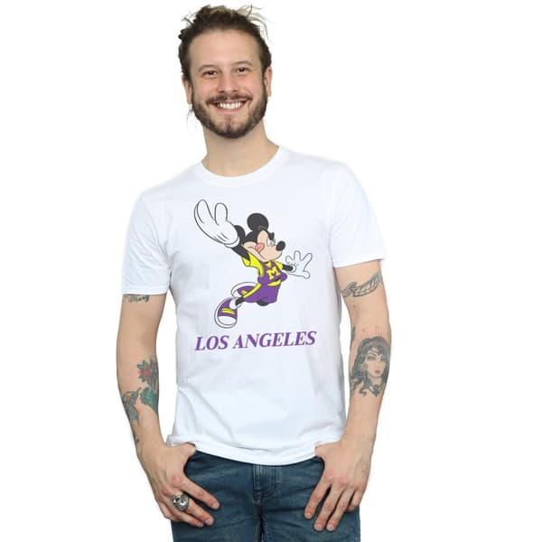 Disney Mens Mickey Mouse Los Angeles T-Shirt