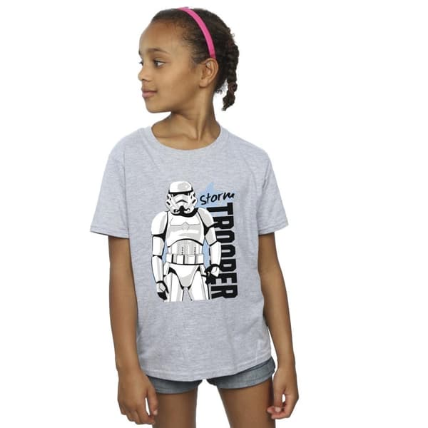 Star Wars Storm Trooper T-shirt i bomull för flickor
