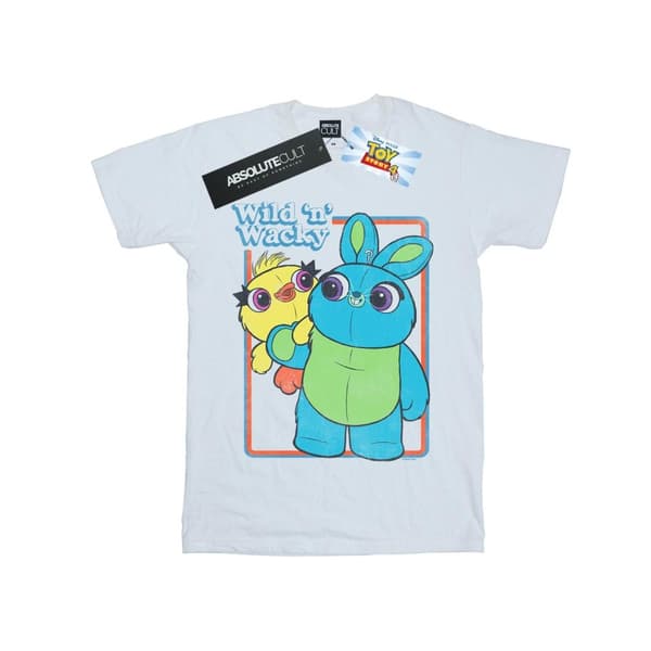 Disney Womens/Ladies Toy Story 4 Duck And Bunny Wild And Wacky Cotton Boyfriend T-Shirt