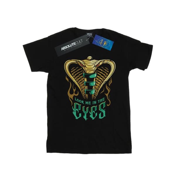 Disney Womens/Ladies Aladdin Movie Jafar Snake Eyes Cotton Boyfriend T-Shirt