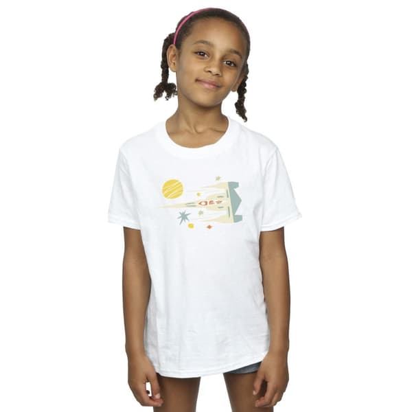 Star Wars Girls The Mandalorian Cutout Ship Cotton T-Shirt