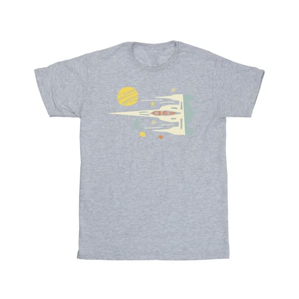 Star Wars Girls The Mandalorian Cutout Ship Cotton T-Shirt