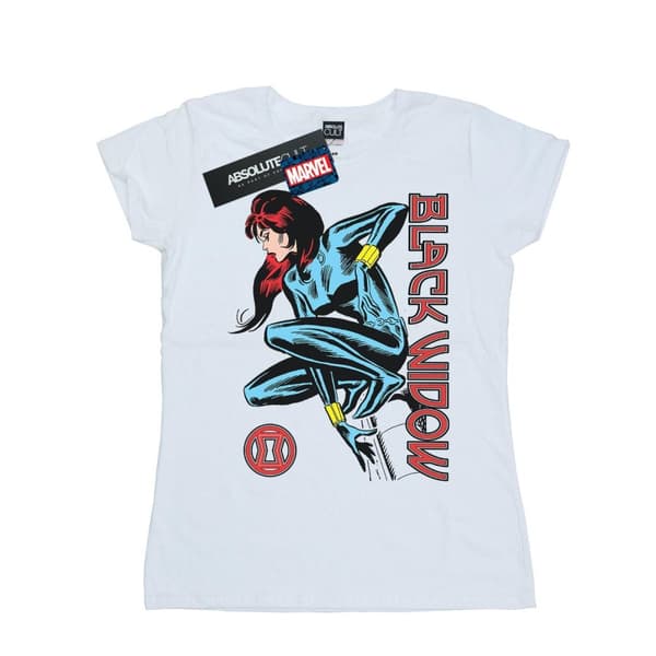 Marvel Black Widow In Action - bomulls-T-shirt för damer/kvinnor