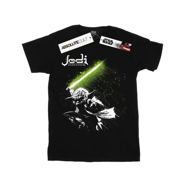 Star Wars Mens Yoda Jedi Master T-Shirt Black 3XL