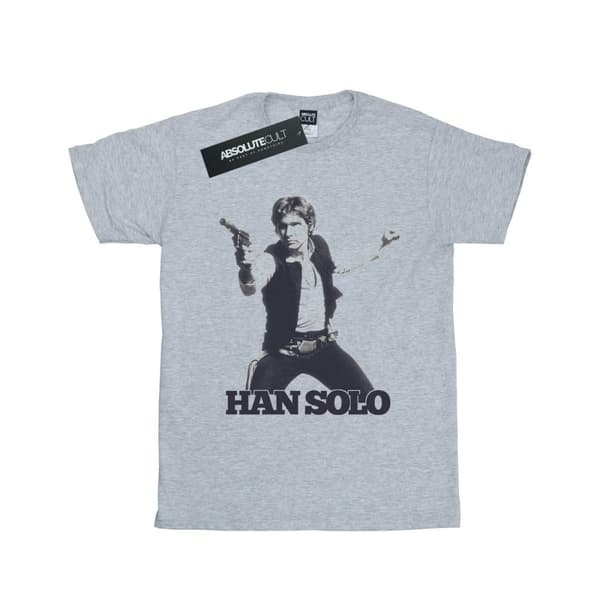 Star Wars Dam/Han Solo Retro Foto Bomull Boyfriend T-shirt