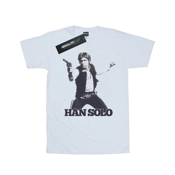 Star Wars Dam/Han Solo Retro Foto Bomull Boyfriend T-shirt