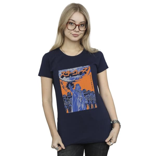 Star Wars Dam/kvinnor Vader International Poster T-shirt i bomull