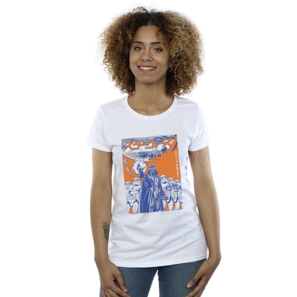 Star Wars Dam/kvinnor Vader International Poster T-shirt i bomull