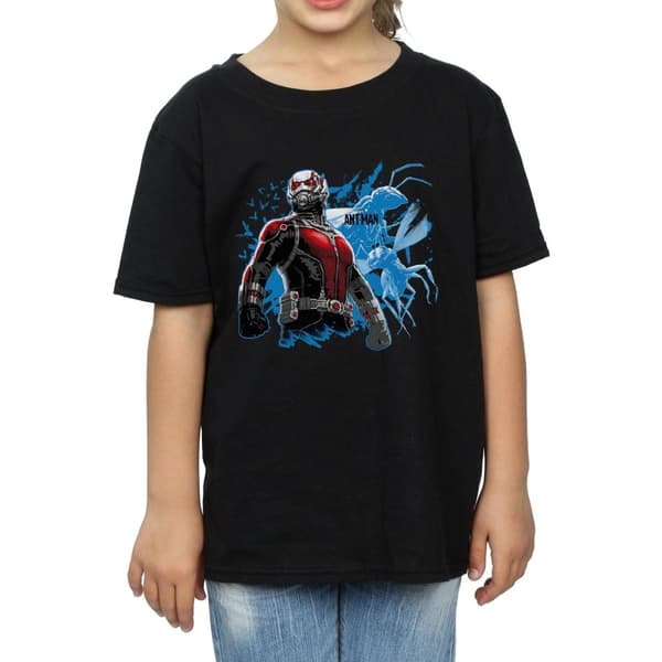 Marvel T-shirt i bomull med stående Ant-Man för flickor
